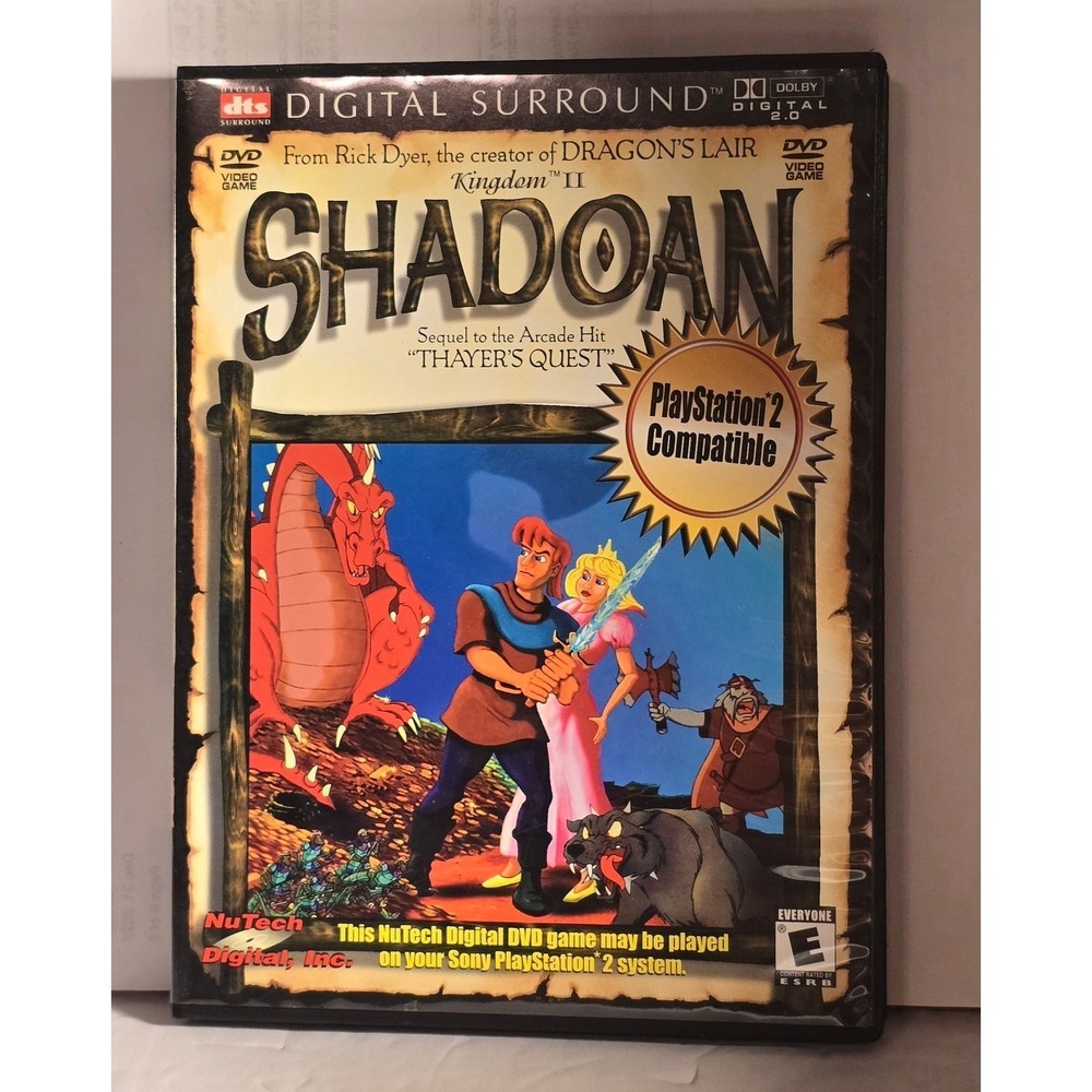 SHADOAN~SEQUEL TO THE ARCADE HIT‎ "THAYER'S QUEST" PS2 COMPATIBLE